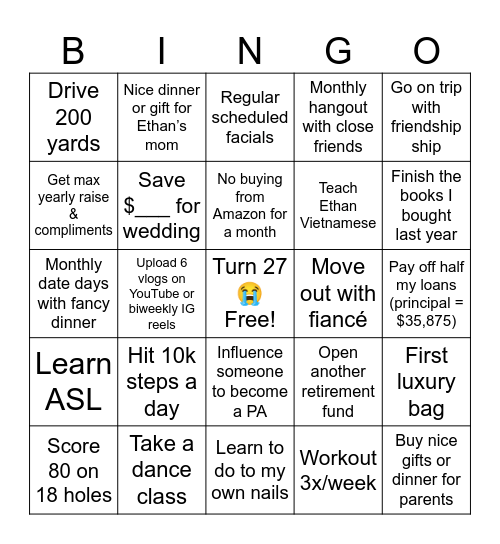 2024 Bingo Card