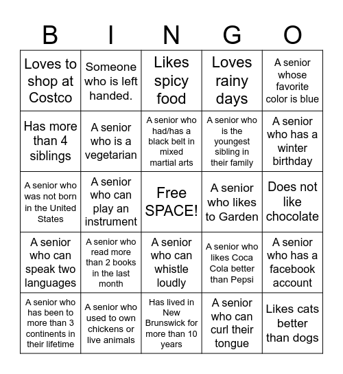 NBRC Get to Know You Bingo Card