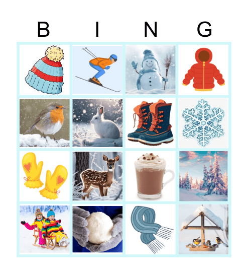 Winter Bingo Card