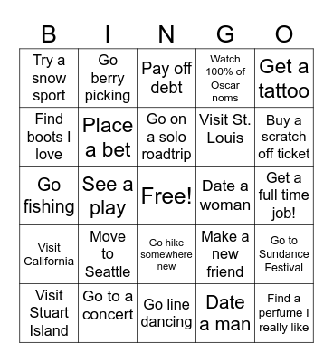 2024 Bingo Card