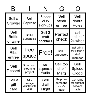 Duckworths Huntersville Bingo Card