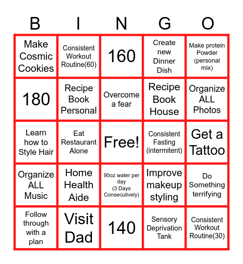 Danielle Challenge Bingo (HUGE Reward) Bingo Card