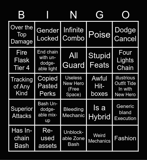 New Viking Hero Bingo Card Bingo Card