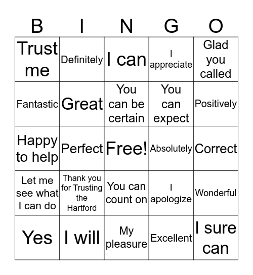 Bingo Card