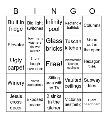 Judging Rich People Bingo Card