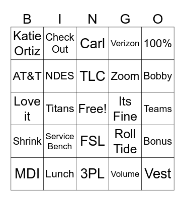 FSL Summit 2024 Bingo Card