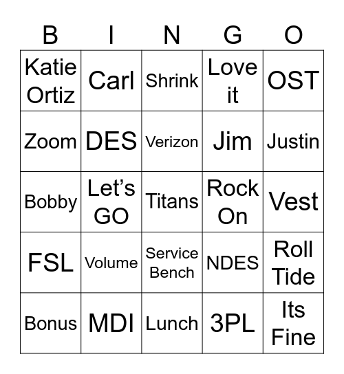 FSL Summit 2024 Bingo Card