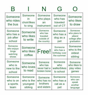 KEEP CALM - Introduction BINGO Card