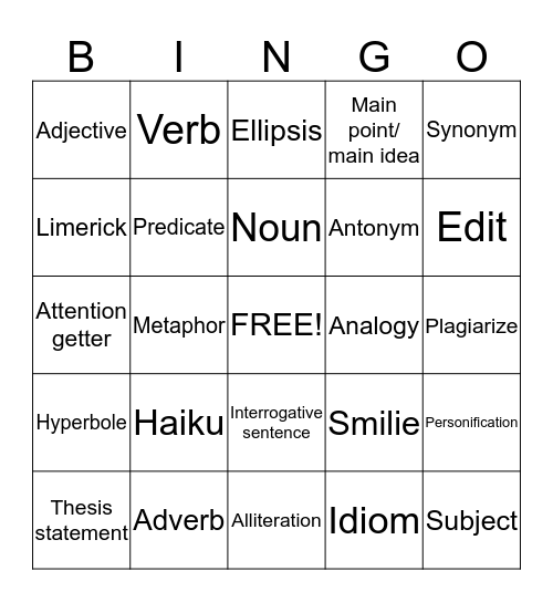 Meow Bingo Card