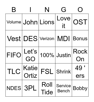 FSL Summit 2024 Bingo Card