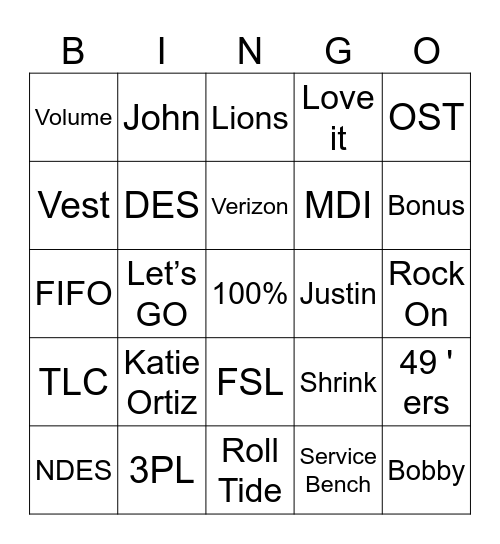 FSL Summit 2024 Bingo Card