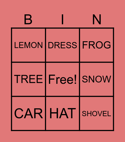 EET BINGO Card