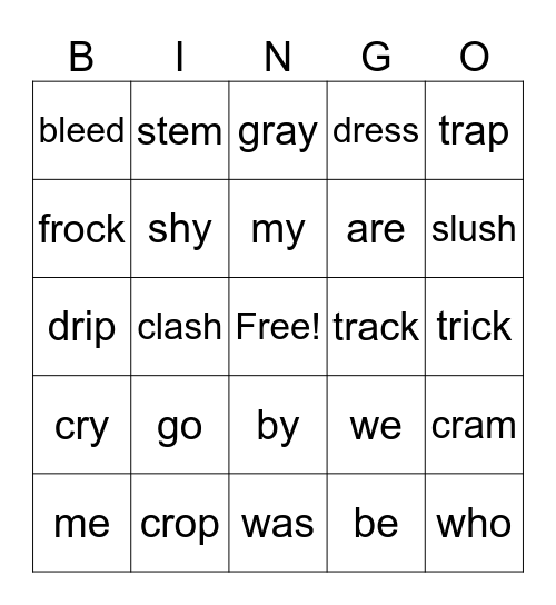 Level 18 Bingo Card