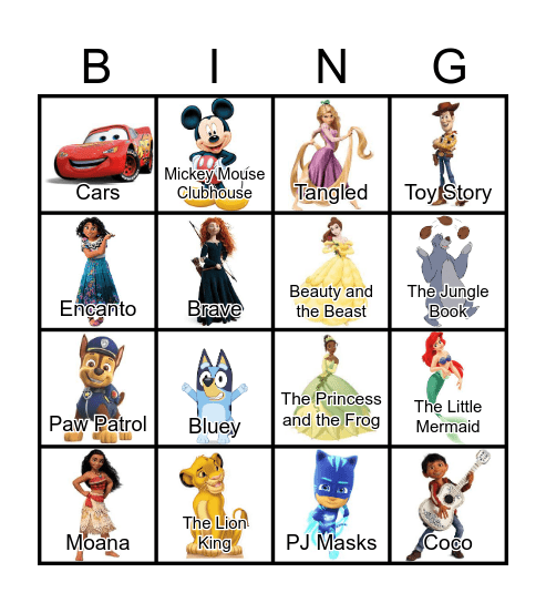 Song Bingo! Bingo Card
