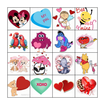 Valentine's Day Bingo Card