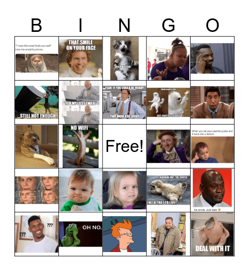 ES Meme Bingo Card