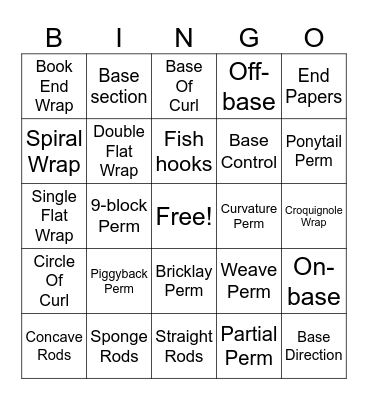 Perm Review Bingo Card