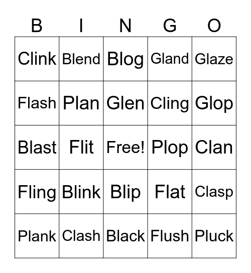 Blend Bingo Card