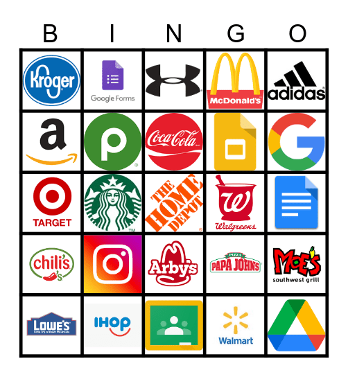 Logos Bingo Card