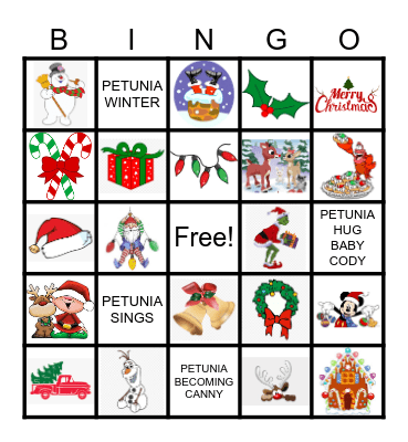 ADC - Christmas Bingo Card