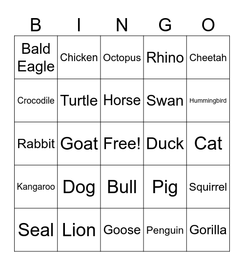 Babies Bingo Card