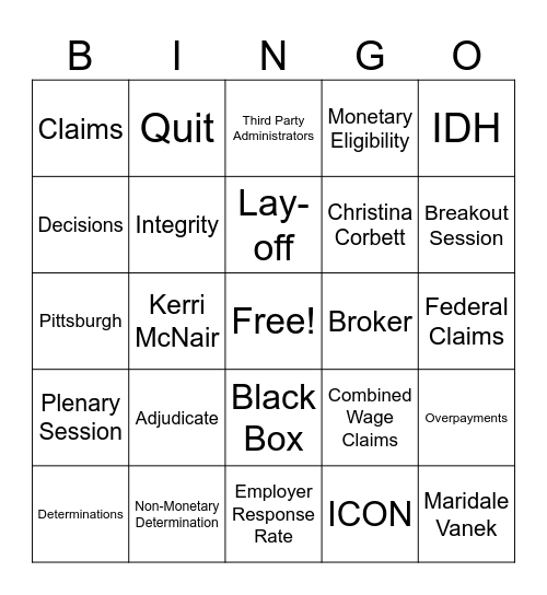 Rivers Of Knowledge Bingo Card