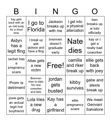 2024 Bingo Card