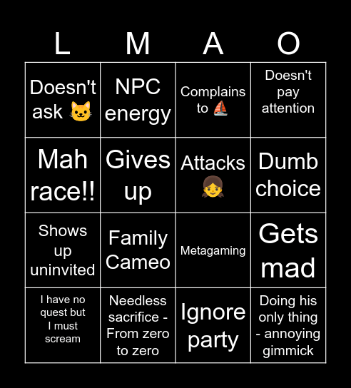 2 Bingo Card