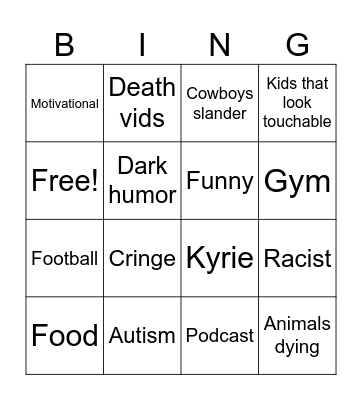 IG Bingo Card