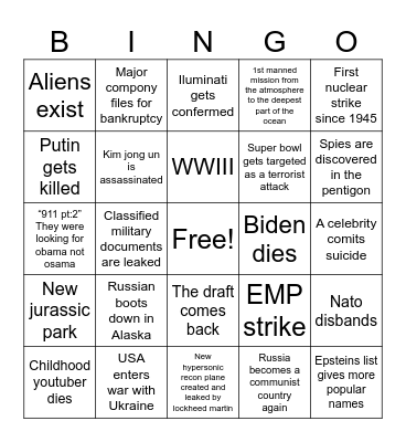 2024 Bingo Card