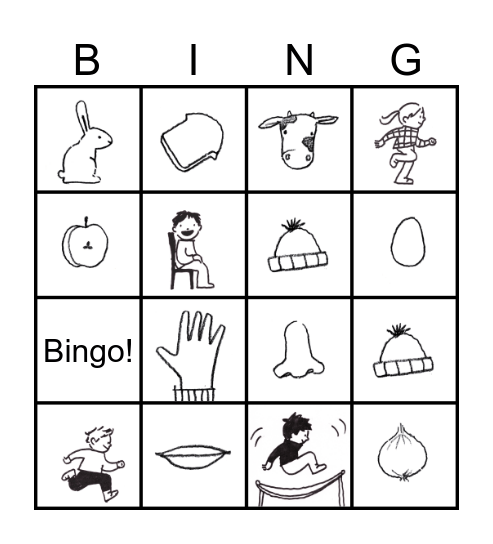 review vocabulary bingo Card