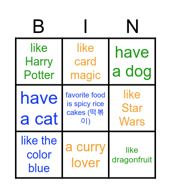 Session 6 Bingo Card