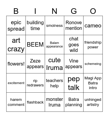 Beem Bingo Card