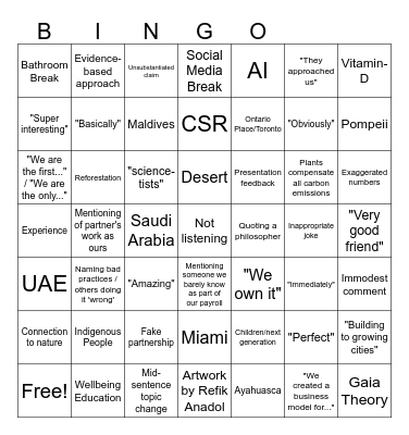 Meeting.One Bingo Card