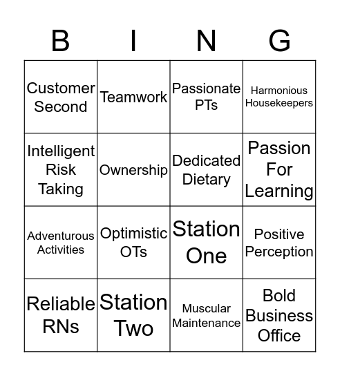 CAPLICO BINGO Card