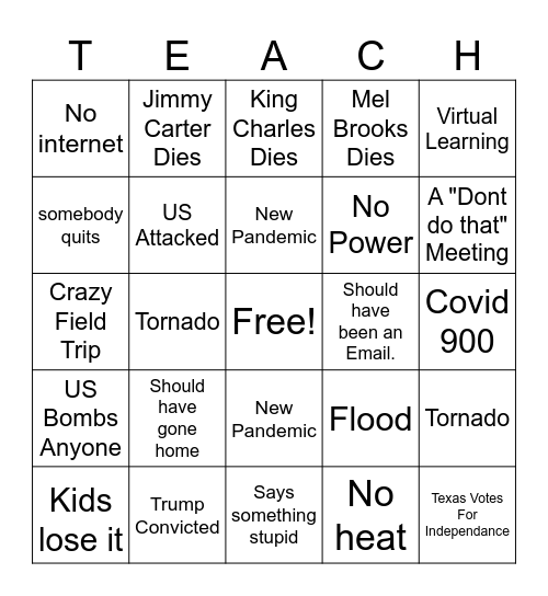 2024 Bingo Card