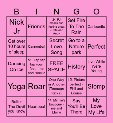 Bingo 2024 Bingo Card