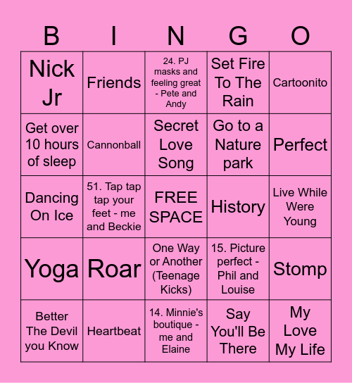 Bingo 2024 Bingo Card
