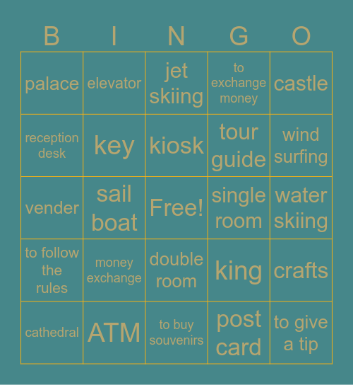 Spanish Bingo Card