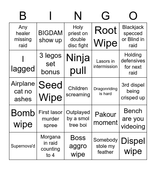 Bingo Board Bingo Card