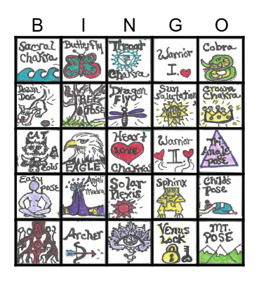 YOGA BINGO Card