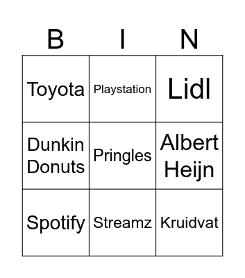 Logo bingo Card