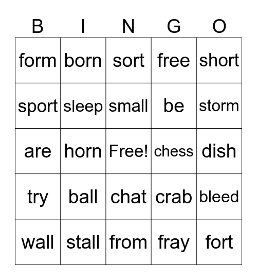 Level 20 Bingo Card