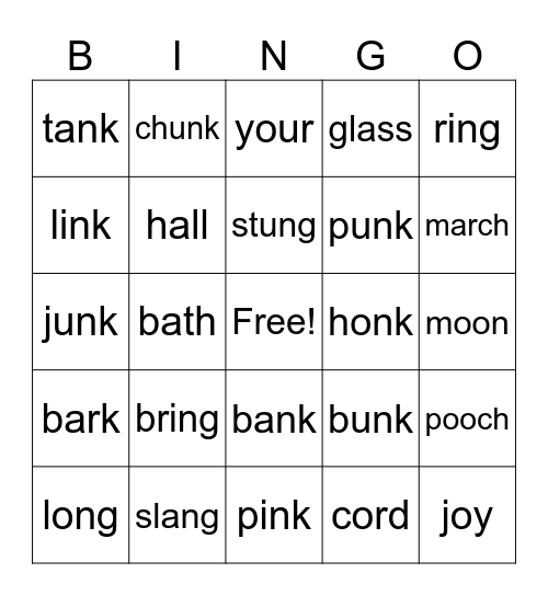 Level 24 Bingo Card