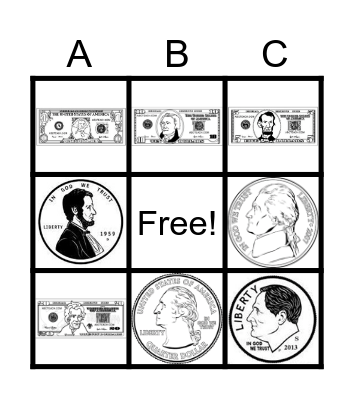 Money Bingo Card