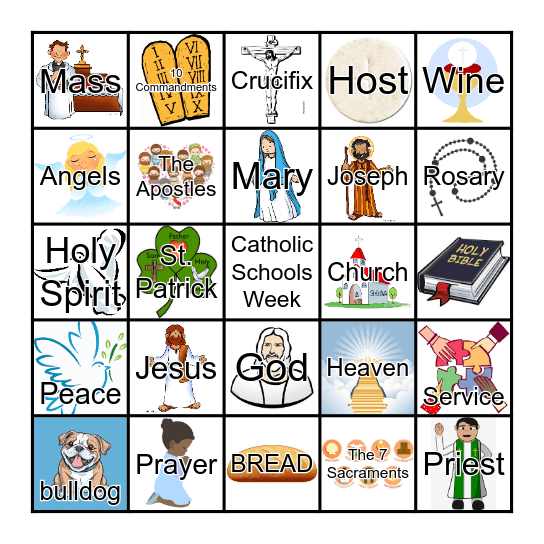Catholic FAITH Bingo Card