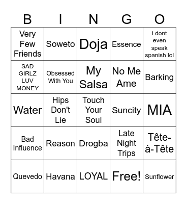 ~around the world~ Bingo Card