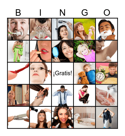 Spanish Reflexive Verbs Bingo Card
