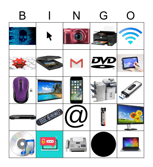 Tecnomundo - objetos Bingo Card