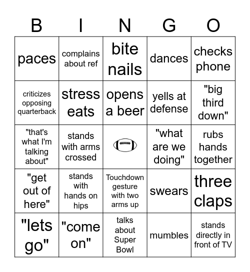 What will Ty do? Bingo Card